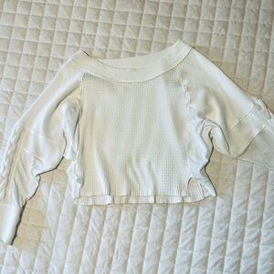 Free People Josie Solid Thermal Knit Top